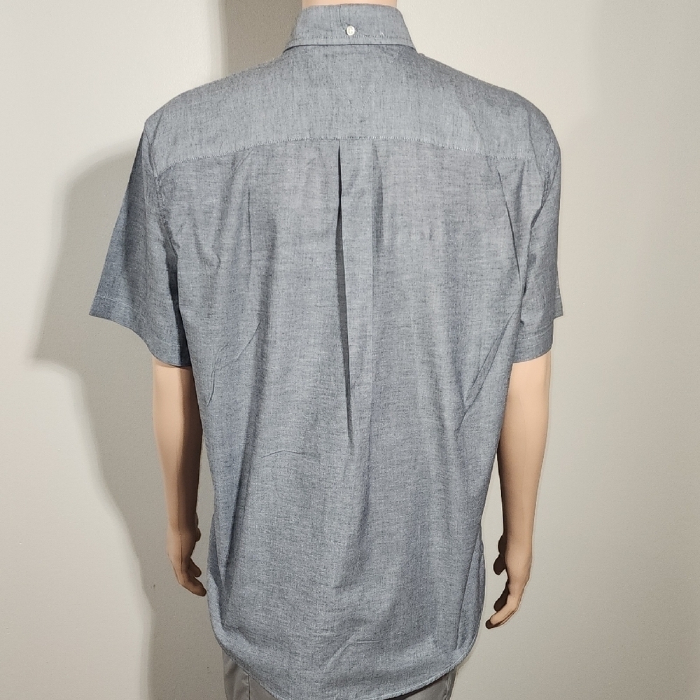 Tommy Hilfiger Blue Short Sleeve Button Down Shirt - Picture 5 of 11